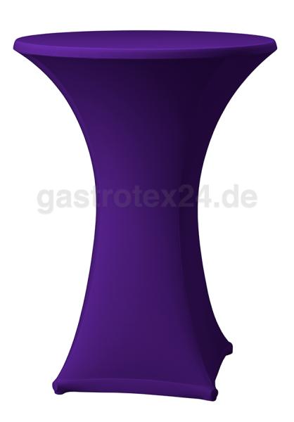 Stretch-Stehtischhusse Samba D1 80-85 cm rund purple